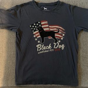 The Black Dog American Flag T-Shirt Boys Size Small 6